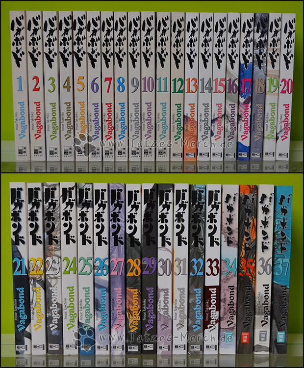 Auflage Mangasammlung anime *Auswahl* Vagabond Manga Bände 1